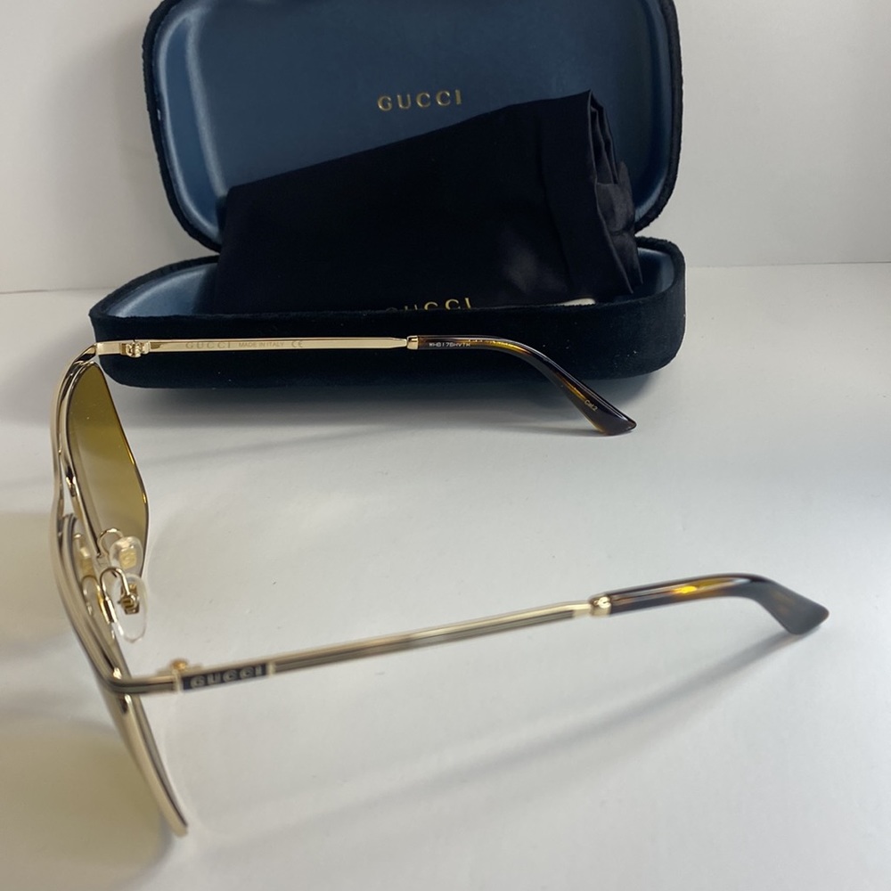 New - GUCCI New Authentic Oversized Sunglasses GG0821S-30009535003 - Picture 5 of 13